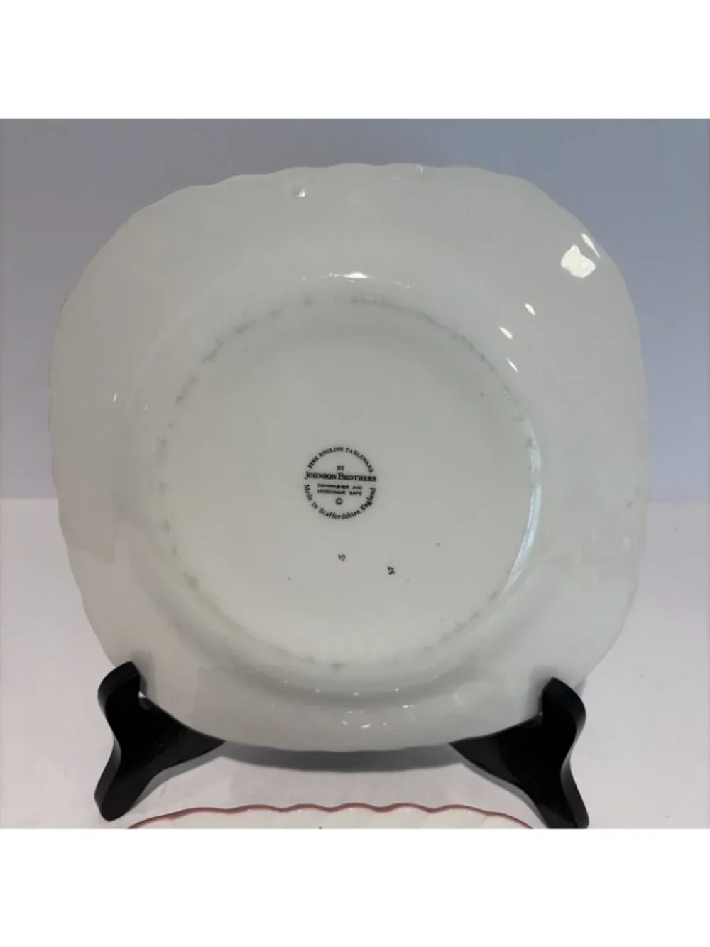 4 Johnson Bros SUMMER CHINTZ Square Dessert Salad Plates 7.25